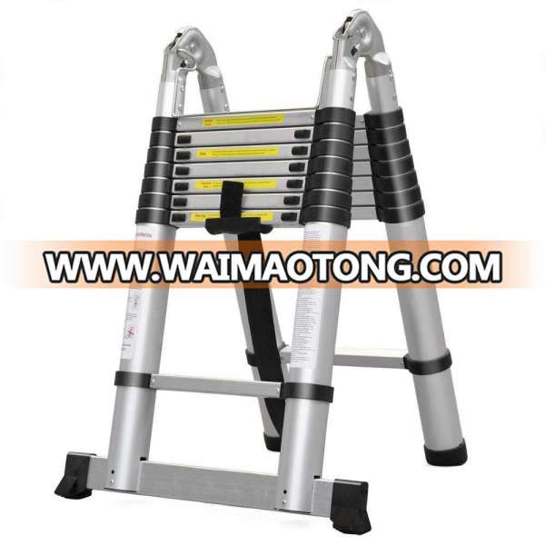 En131 Std. 16.5 Ft 5M Portable Aluminum Telescopic Ladder