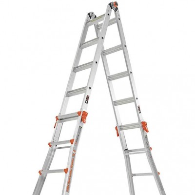 Telescopic New Design Multipurpose Extension Step Aluminium Folding Ladders/max load 150kg/outside and indoor use