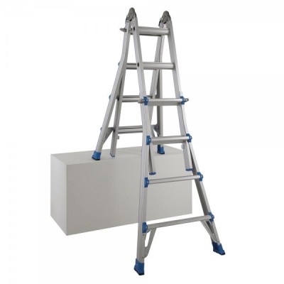 5X4 Step 17 Foot Combination Telescoping Multi-Ladder/Aluminium Extension Adjustable&Folding Ladder