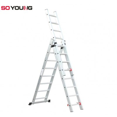 EN 131 Aluminum Combination Step Extension Ladder