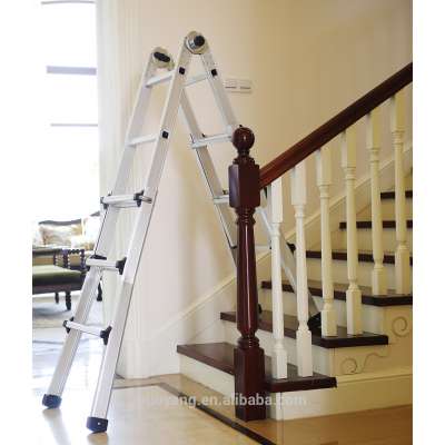 Made in Yongkang aluminum multipurpose ladder, ladder to loft automatically 4*3 4*4 4*5