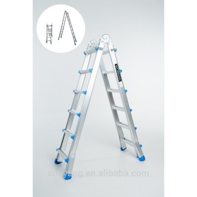 Made in Zhejiang China aluminum multi-purpose ladder,ladder platform 4*3 4*4 4*5