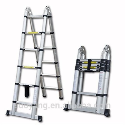 2018 NEW DESIGN COMPACT Multipurpose Aluminium Folding Ladder ,Telescopic Ladder, motorcycle ladder